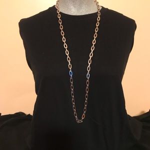 Silver link necklace